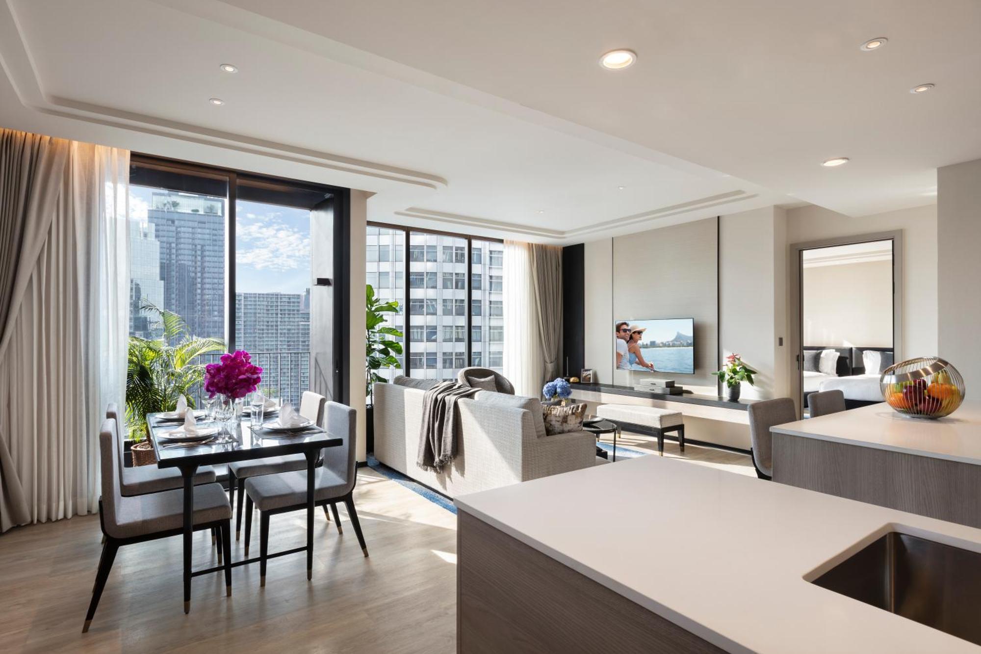 מלון Ascott Thonglor בנגקוק מראה חיצוני תמונה The interior of a typical apartment